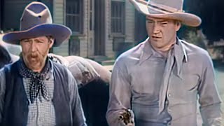 John Wayne  Blue Steel Western 1934 Colorized Movie  Subtitles [upl. by Ecnatsnok]