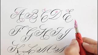 how to write in calligraphy for beginners  easy way [upl. by Schacker743]