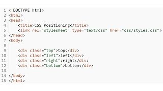 CSS  Positioning 4 divs top leftright bottom [upl. by Neurath]