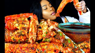 KING CRAB SEAFOOD BOIL MUKBANG  SEAFOOD  MUKBANG  DESHELLED LOBSTER  SEAFOOD BOIL  ASMR EATING [upl. by Restivo]