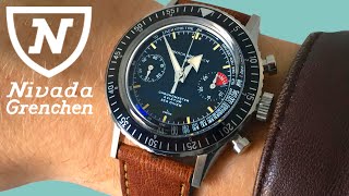 Nivada Grenchen Chronomaster The Universal Sports Watch Review [upl. by Noswad]