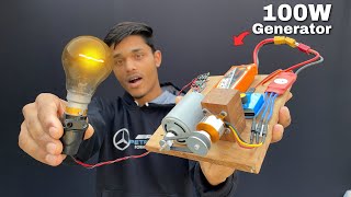 DC motor से बनाओ घर की बिजली  How To Make 220V Generator  ishu experiments  summer experiment [upl. by Steven]