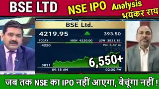 BSE LTD amp NSE IPO latest news Anil SinghviBSE LTD share latest newsBuy or not analysistarget [upl. by Wye]