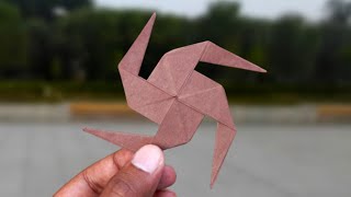 How to Make an Origami Ninja Star StepbyStep Tutorial  Paper Ninja Star  Shuriken [upl. by Ahsienet]