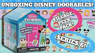 Unboxing DISNEY DOORABLES Amazon Exclusive VILLAGE PEEK PACK Doorables Blind Bag Series 6 Opening [upl. by Pepe]