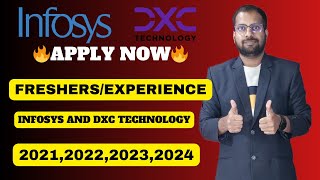 INFOSYS AND DXC TECHNOLOGY Hiring Any Batch and Branch Can Apply Opportunity For Freshers [upl. by Julita]