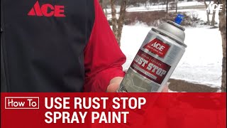 How To Use Rust Stop Spray  Ace Hardware [upl. by Eenahc]