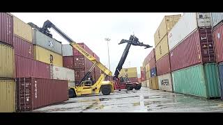 Reach Stacker Container Shifting [upl. by Ykciv]