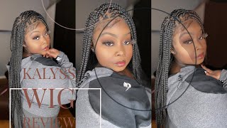 ✨KALYSS 36 INCH KNOTLESS BRAIDED WIG REVIEW ✨ [upl. by Edelstein]