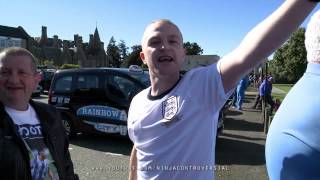 Glasgow Rangers fan in England top chants WWII song [upl. by Nerek981]