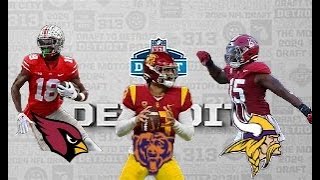 1 Round 2024 NFL Mock Draft With Trades [upl. by Adaran401]