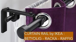 Window Curtain Rails Replacement  IKEA BETYDLIG  RACKA  RAFFIG [upl. by Cowie]