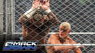 FULL MATCH Cody Rhodes vs Solo Sikoa – WWE Title Steel Cage Match SmackDown Sept 13 2024 [upl. by Aronal]