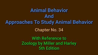 Approaches to Animal Behavior in UrduHindi  Lecture on Approaches to Animal Behavior in UrduHindi [upl. by Eeleimaj]