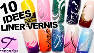 10 tutos nail art rapide au vernis débutants 2 フランス人ネイリスト [upl. by Ydorb]