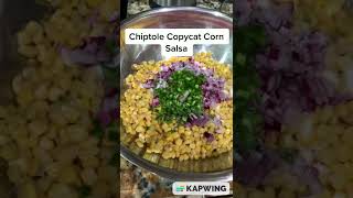 Chipotle Corn Salsa Recipe😍 foodhacks shorts recipe chipotle corn healthyfood food [upl. by Arreis53]