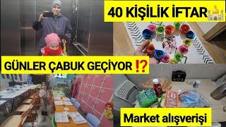 40 kişilik İftar  Bursanın Meşhur Pideli Köfte Tarifi  Market Alışverişi  GÜNLÜK VLOG [upl. by Eneirda678]