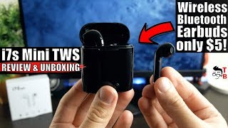 i7s Mini TWS REVIEW The Cheapest Wireless Bluetooth Earbuds [upl. by Anawat]