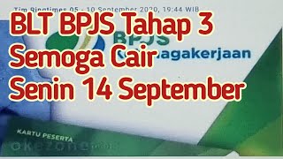 BLT BPJS Tahap 3 Cair Hari Senin Amin [upl. by Anelleh]