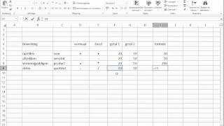 Excel  Rekenen [upl. by Arrehs]