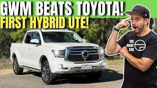 HYBRID UTE tested GWM Cannon Alpha Ultra Hybrid 2024 review inc offroad fuel economy test [upl. by Nilad510]