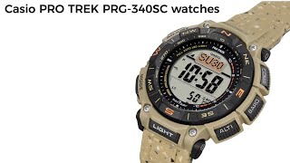 Casio PRO TREK PRG340SC Watches First Look  Review Full Specifications [upl. by Eelahs820]