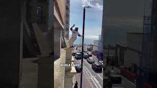 Joe the Parkour Daredevil Is He Going Too Far parkour shorts viral [upl. by Ariek]