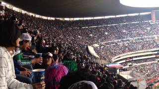 La Ola en el Estadio Azteca MéxicoNueva Zelanda 13 nov 2013 [upl. by Eirallam]