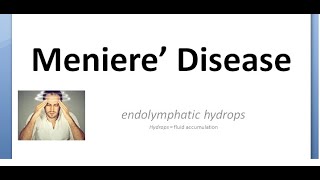 ENT Meniere Disease Part 1 Menieres Endolymphatic Hydrops What is Cause Aetiology reason why ear [upl. by Leamse843]