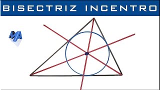 Bisectrices de un triangulo  Incentro [upl. by Notloc]