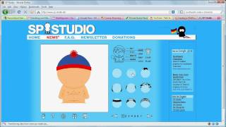 SP Studio Create a South Park Character [upl. by Colene]