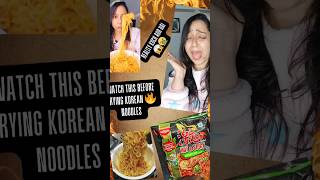 Korean Spicy Ramen Real Review  Noodles Recipe shorts recipe food korean minivlog [upl. by Eirual]