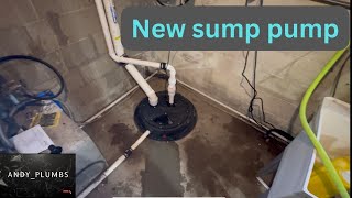 New sump pump and lid installed [upl. by Maisie]