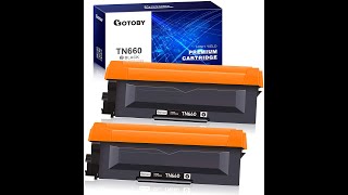 Gotoby Compatible Toner Cartridge Replacement For Brother Tn660 Review [upl. by Yolanda204]