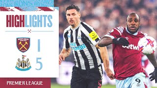 West Ham 15 Newcastle  Premier League Highlights [upl. by Arual445]