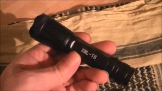 Skywolfeye XML T6 zoomable torch [upl. by Bergman201]