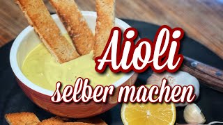 Aioli ganz einfach selber machen  Westmünsterland BBQ [upl. by Arhez]