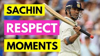 Most respectful moments of Sachin Tendulkar [upl. by Anelleh]