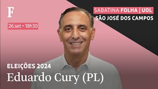 Eduardo Cury PL participa de sabatina FolhaUOL com candidatos de São José dos Campos [upl. by Allimak]