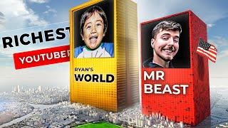 💲TOP Richest Youtube Stars 2023 ►3D [upl. by Khalil]