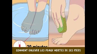 Comment retirer les peaux mortes du pied en moins de 5minutes à la maison 🕒 [upl. by Bixby776]