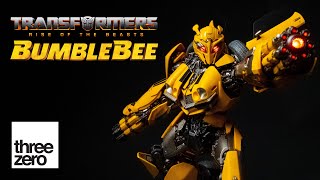 Transformers Rise of the Beasts DLX Bumblebee From Threezero Unboxing amp Review [upl. by Annohsak]