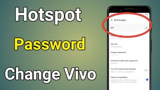 Hotspot Password Change Vivo  Vivo Phone Me Hotspot Ka Password Kaise Pata Kare [upl. by Onileva]