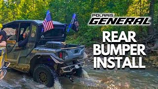 How To Install a Rear Bumper on a Polaris General  Polaris General Upgrade [upl. by Jezebel]