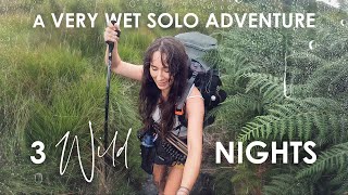 3 Nights Alone in the Wild • A Very Wet Solo Mountain Adventure [upl. by Keg319]