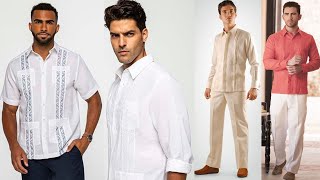 CAMISA GUAYABERA o CUBAVERA en VERANO Fashion Men [upl. by Gianina]