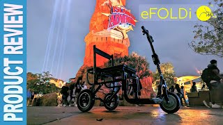 eFOLDi Scooter  TSA Approved amp Only Weighs 33 LBS [upl. by Meehaf]