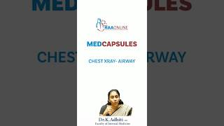 MEDCAPSULES  Chest XRAY Airway  by DrKAdhiti  shorts [upl. by Gnov506]