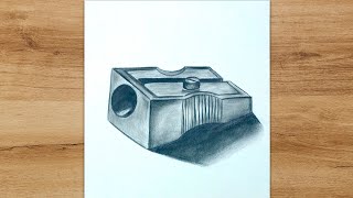 How to Draw a Sharpener step by step  Realistic Pencil Sharpener Sketch [upl. by Niu]