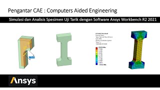 Simulasi dan Analisis Uji Tarik Secara Statik dengan Software Ansys Workbench R2 2021 [upl. by Morgen]